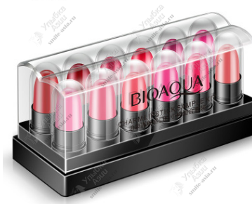 Купить Набор блесков для губ BioAqua увлажняющий - 12 штук с доставкой по России