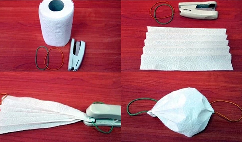 Как сделать маску из туалетной бумаги