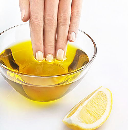 лимонная ванночка для ногтей