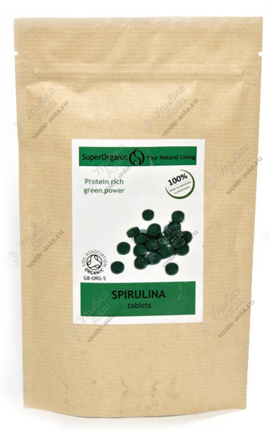 Купить Спирулина спресованная в таблетки Super Organic с доставкой по России