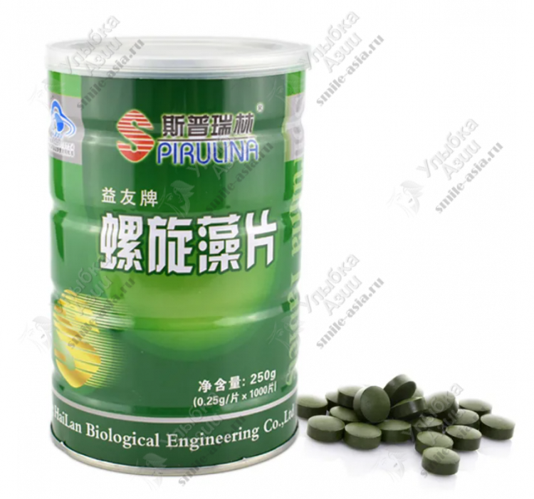 Купить Спирулина в таблетках (сине-зеленые водоросли) с доставкой по России