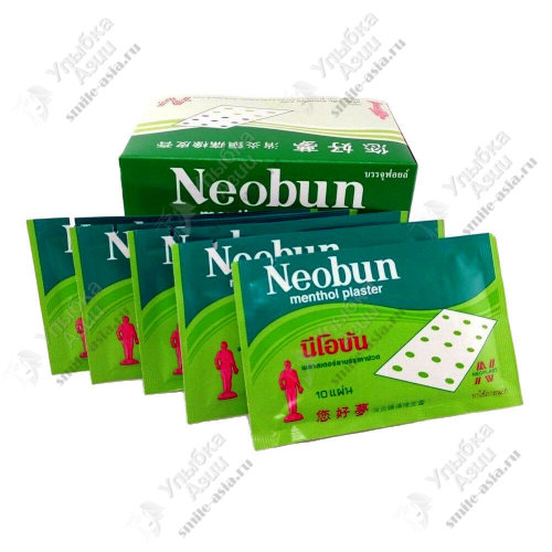 Купить Обезболивающий ментоловый пластырь Neobun с доставкой по России