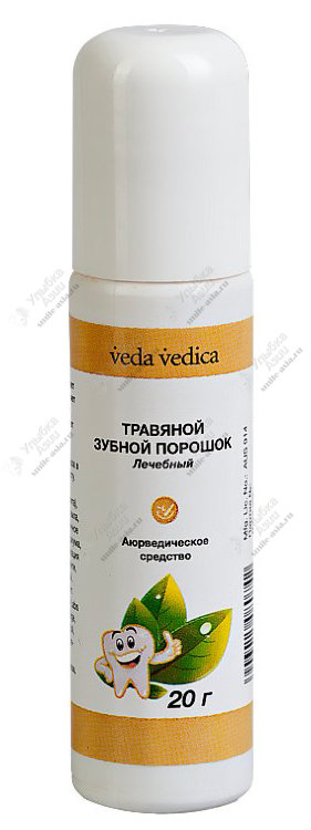 Купить Травяной зубной порошок красный Veda Vedica с доставкой по России