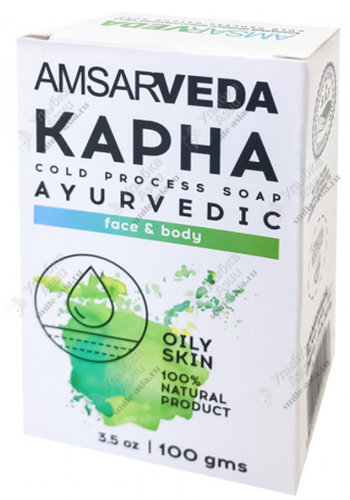Купить Мыло для жирной кожи Капха Amsarveda с доставкой по России