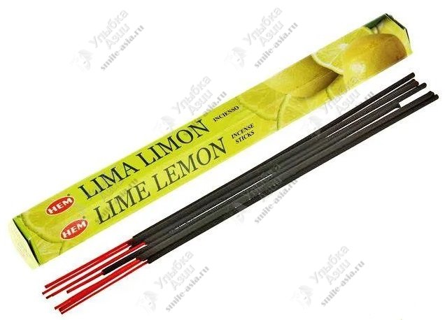 Купить Благовоние Lime Lemon HEM 20 шт с доставкой по России