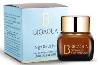 Ночной антивозрастной крем для век Bioaqua