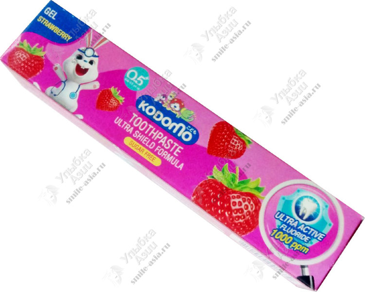 Купить Детская гелевая зубная паста Kodomo с клубникой без сахара с доставкой по России