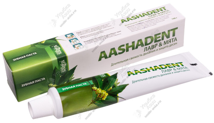 Купить Зубная паста «Лавр и Мята» Aashadent с доставкой по России